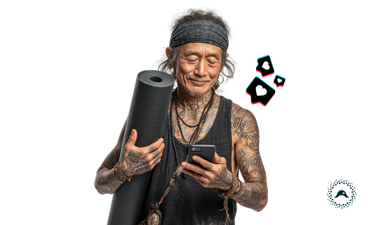 What is the average webinar signup rate from TikTok?